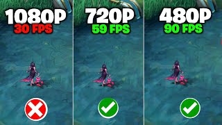 How to Change SCREEN RESOLUTION to Fix FPS DROP in Mobile Legends amp Any Games without Root [upl. by Eannej]