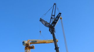 Soeren66  LIEBHERR LTM 140071 von THÖMEN beim Abbau eines POTAIN MDT 319 [upl. by Lucho229]