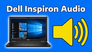 How To Fix Dell Inspiron Laptop Audio Functions Not Working Download Audio Drivers [upl. by Evslin]