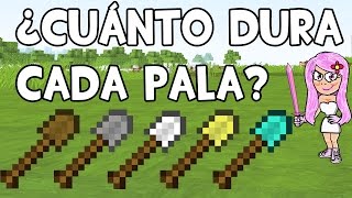 Â¿CUÃNTO DURA UNA PALA CRAFTEAR PALAS CURIOSIDADES DE MINECRAFT [upl. by Kalfas]