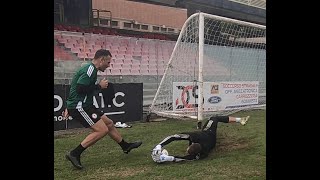 FOGGIA CALCIO Chiusure Laterali Recupero Porta e Parate da Campioni al Pino Zaccheria [upl. by Divine]