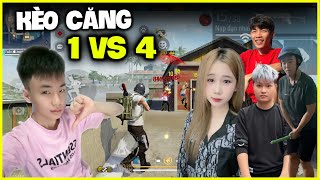 Mướp  Thử Thách 1 VS 4 Cân Cả Team Đức Mõm Sau Khi Trở Lại Game Kèo Đạp Xuống Ao [upl. by Nivrad10]