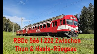 RBDe 566 I 222 Zwischen Thun amp HasleRüegsau [upl. by Coffey]