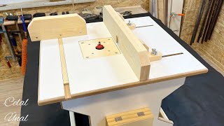 Simple and small a router table  Router table diy  Basit ve küçük bir freze tezgahı [upl. by Phionna906]