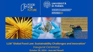 Inaugural Ceremony Global Food Law [upl. by Tallu]