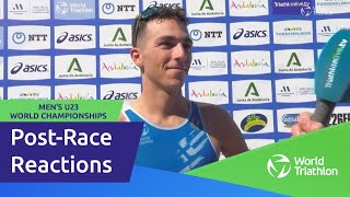 PostRace Reactions  PANAGIOTIS BITADOS  MEN’S U23 WORLD CHAMPIONSHIPS [upl. by Valenka]