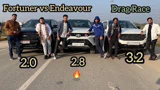 Fortuner Legender Vs Endeavour Drag Race [upl. by Slaohcin]