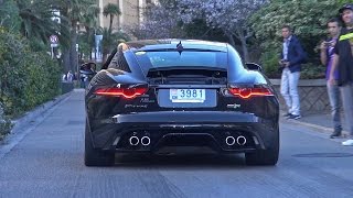 Jaguar F Type Coupe R  Brutal Revs amp Backfire Exhaust Sounds [upl. by Ojillek862]