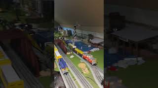 Lionel Chessie system Train Runs the rails at Randyard 👍Subscribe 😁 [upl. by Alemak]