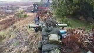 84mm Carl Gustav Live Firing at 600 meters Oksbøl Denmark 1997 [upl. by Peursem]