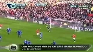 los 10 mejores goles de cristiano ronaldo en el manchester utdwmv [upl. by Iorio]