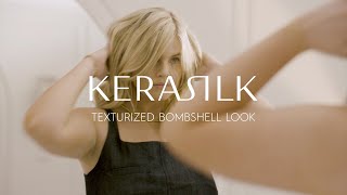 Texturized Bombshell Wavy Hair Routine  The Great Hair Guide  KERASILK [upl. by Kassie418]