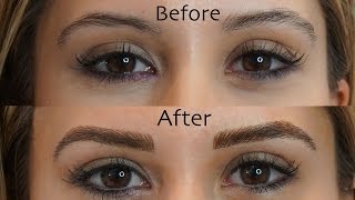 Microblading Eyebrows See My Before and After Results [upl. by Atinauj]