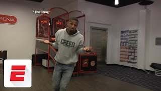 Michael B Jordan recreates Michael Jordans most iconic moments  ESPN Archives [upl. by Frazier]