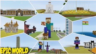 Epic Survival world download for mcpe  Minecraft world download [upl. by Eilzel869]