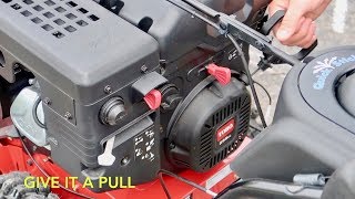 HOW TO START YOUR TORO SNOWBLOWER [upl. by Erimahs]