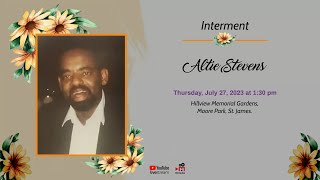 Interment Service for Altie Stevens [upl. by Fusco]