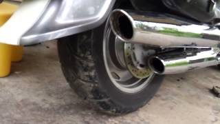 Cutting the baffles out Suzuki intruder VL1500 P2 [upl. by Innad]