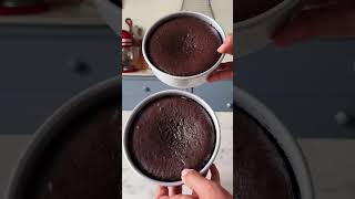 BEST EVER DEVILSS FOOD CAKE 🤌🏻  HOW TO MAKE THE PERFECT CHOCOLATE CAKE shorts [upl. by Esilec]