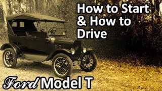 Ford Model T  How to Start amp How to Drive [upl. by Ahsiral]