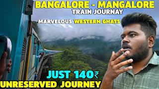 Yesvantpur to Mangalore Train Journey  🇮🇳Most Beautiful Train Route😍140₹ only  Mangalore Express [upl. by Aniv793]