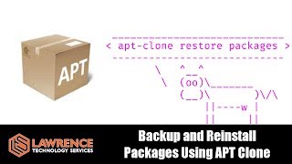 APT Package Management Backup and Reinstall Packages Using APT Clone [upl. by Esinereb144]