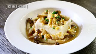 食譜 鴻喜菇本菇滑蛋嫩豆腐 How to make Shimeji Mushroom Scrambled Egg w Tender Tofu ふわ玉子としめじのあんかけ豆腐 계란 버섯 두부 [upl. by Arlee]