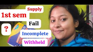 2325 BEd batch exam passed supply fail incomplete withheld result meaning what to do admit card2nd [upl. by Houston885]