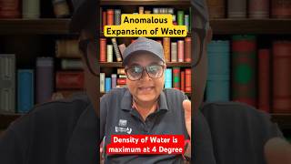 Anomalous Expansion of Water physics icse cbse isc ytshorts shorts [upl. by Ttam]