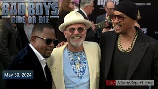 BAD BOYS RIDE OR DIE Hollywood premiere Will Smith Martin Lawrence cast amp crew  May 30 2024 4K [upl. by Nodnerb]