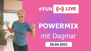 POWERMIX mit Dagmar â€“ LIVE aus dem FunSportZentrum Kornwestheim  26042021 [upl. by Ngo915]