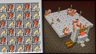 FARM de HOGLIN FÁCIL e AUTOMÁTICA Carne e Couro  Minecraft 119 [upl. by Pickering]