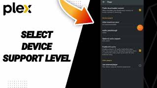 How To Select Device Support Level On Plex App [upl. by Idaf]