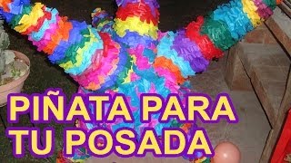 Cómo hacer Piñata de Estrella  POSADAS [upl. by Burley402]