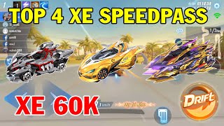 ZingSpeed Mobile  Top 4 Xe Đua Speedpass  Rank Mùa 25 [upl. by Magulac]