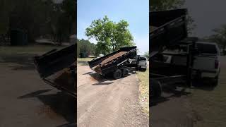 Decomposed granite Delivery for an RV parking pad in marble falls Texas [upl. by Otrebliw319]