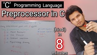 Preprocessor in C hindi  C preprocessor directives macro substitution file inclusion C program [upl. by Ahsehyt]