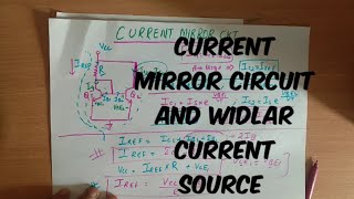 Current mirror circuit amp Widlar current source  important GATE topic analog electronics [upl. by Trellas]