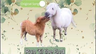 Gorgeous Song Cute Shetland Mare and Foal will ‘Run until the End’ ❤️🐴🎶 [upl. by Aphrodite]