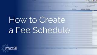 How to Create a Fee Schedule [upl. by Tifanie800]