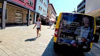 Walking in Vaduz capital of Liechtenstein border of Austria and Switzerland [upl. by Fugate]