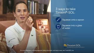 Professional golfer Aza Muñoz explains the three ways to take Tirosint®SOL [upl. by Neelhsa]