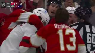 Florida Panthers vs New Jersey Devils Scrum [upl. by Haerr]