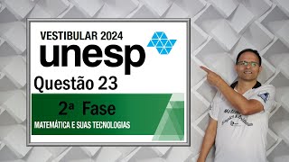 CORREÇÃO PROVA DA UNESP 2024Questão 23 Geometria Sólida [upl. by Aihsenal758]