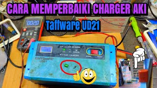 CARA MEMPERBAIKI CHARGER AKI TAFFWARE MATI TOTAL [upl. by Lynde]