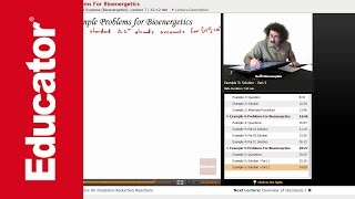 Bioenergetics Example Calculating Delta G  Biochemistry Tutorial [upl. by Mairem518]