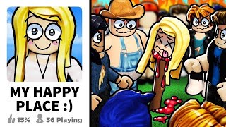 We ruined her Roblox game with 1000 people [upl. by Dwaine578]