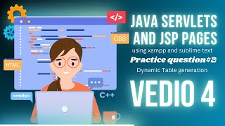 Dynamic Table Generation in JSP amp Servlet  XAMPP amp Sublime Text Tutorial 4  SmartProgramming [upl. by Yaj]