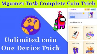 mGamer App Task Complete Trick 2024  mGamer coin trick [upl. by Wasson684]