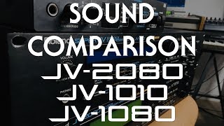 Comparison Roland JV2080 JV1010 JV1080 [upl. by Nadbus]